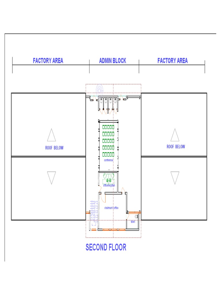 Factory Area and Admin Block Layout | PDF