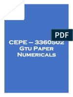 Cepe Gtu Paper Numericals PDF