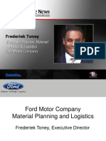Frederiek Toney: Executive Director, Material Planning & Logistics