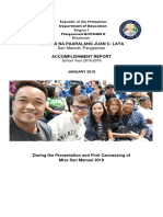 Accomplishment Report Jan-April 2019 Pics