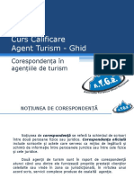 Corespondenta in Agentiile de Turism PDF