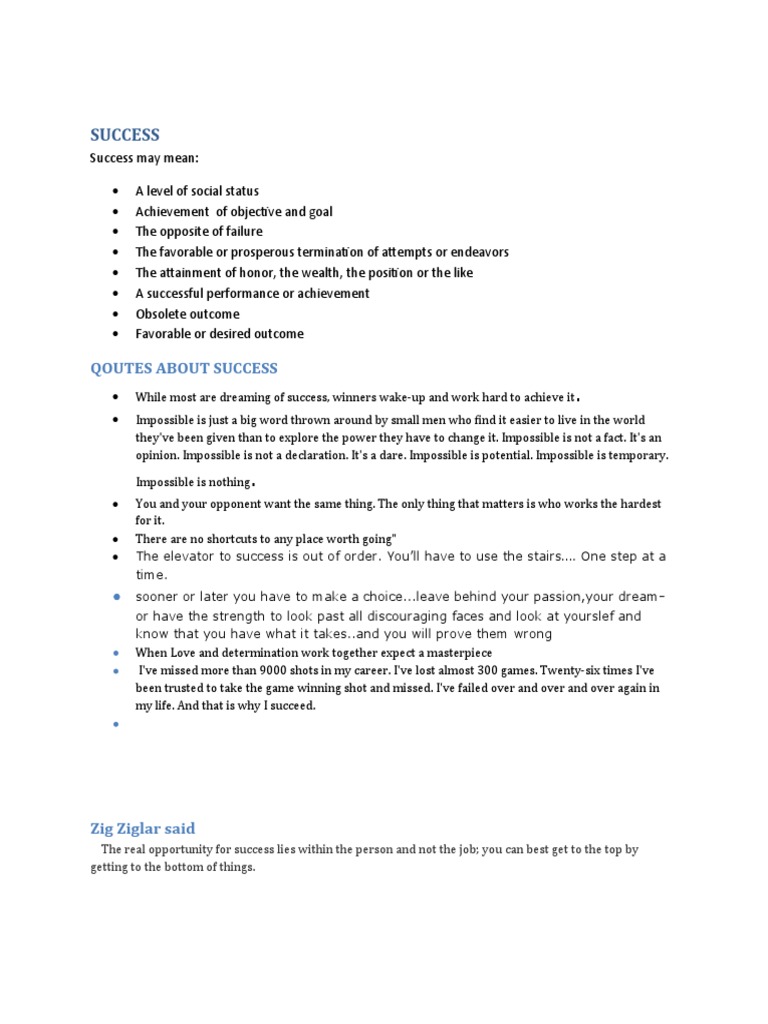 Success | PDF