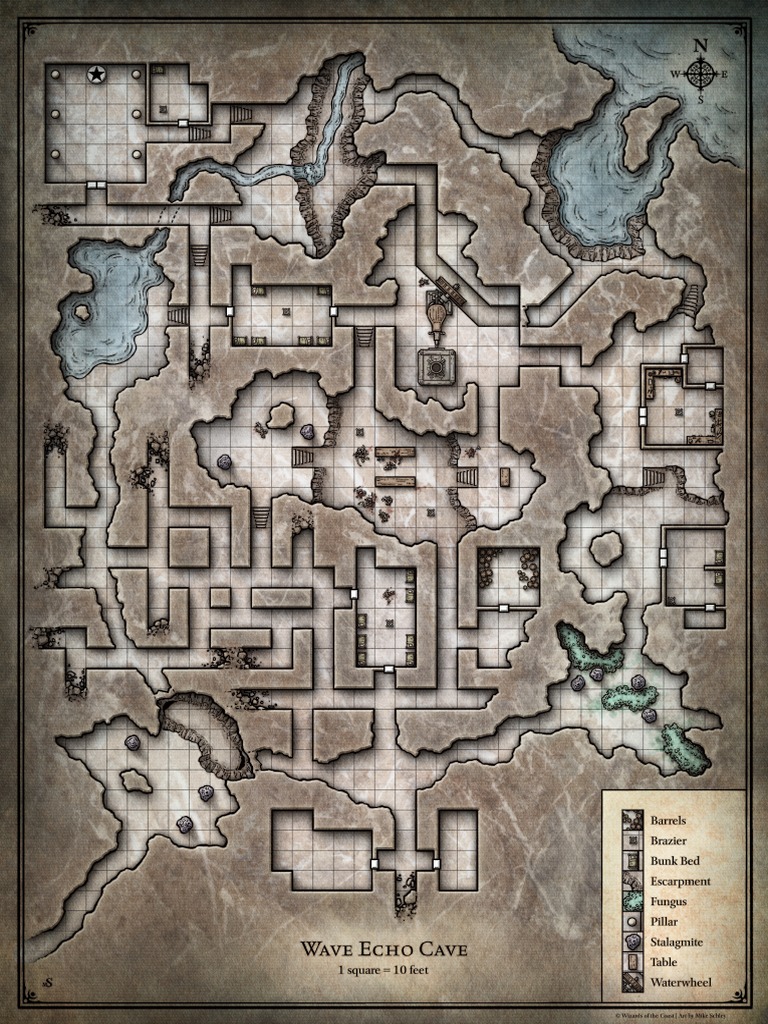 Map of Wave Echo Cave - Detail | PDF