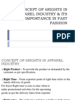 Concept of 6rights in Apparel Industry
