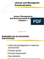 Organizational and Managerial Communication: Issues Management and Environmental Scanning