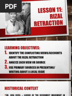 Rizal Retraction