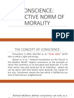 Conscience: Subjective Norm of Morality