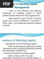 Chapter 4: Working Capital Management