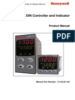 DIN Controller and Indicator: Product Manual