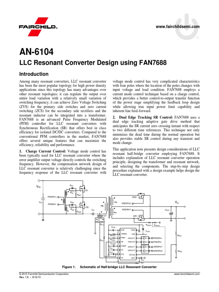 LLC Resonant Converter Design Using FAN7688: 2. Dual Edge Tracking SR ...
