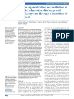 Improving Medication Reconciliation at Hospital Admission, Discharge and Ambulatory Care Through A Transition of Care Team