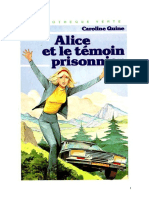 Alice Et Le Temoin Prisonnier 1981