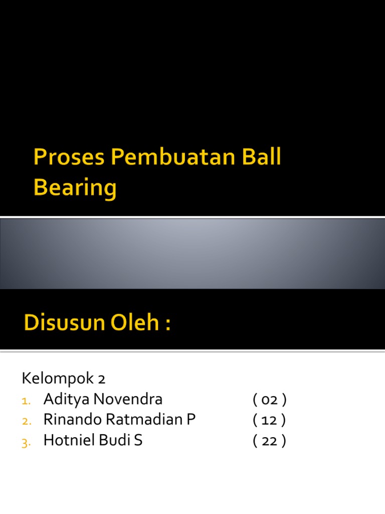 How To Make Ball Bearing PDF