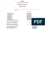 Statement of Cash Flow