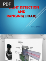 Light Detection AND Ranging: (Lidar)