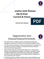 Degenerative Joint Disease Hip & Knee Prof MH