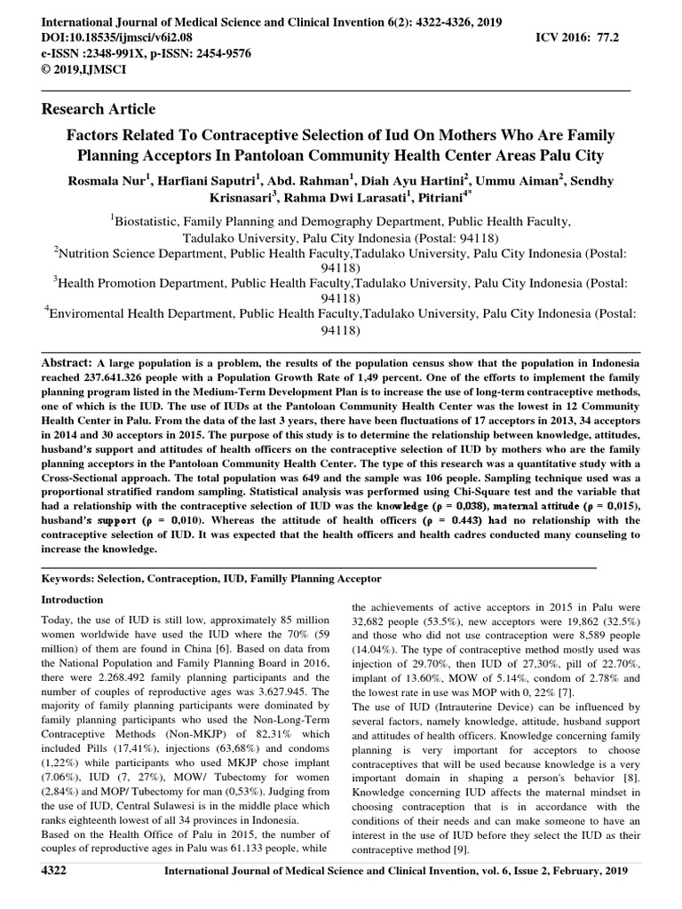 Iud | PDF | Family Planning | Birth Control