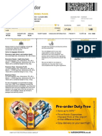 Boarding Pass: Antalya London Gatwick