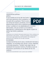 La Prehistoria Inicio de Urbanismo