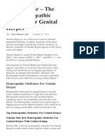 Homeopathic Medicines For Genital Herpes PDF