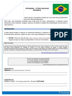 Atividades Dia Do Hino Nacional Brasileiro Em PDF