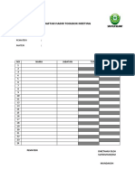 Daftar Hadir Toolbox Briefing Cirebon