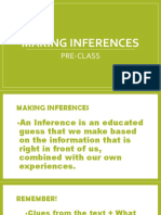 Making Inferences: Pre-Class