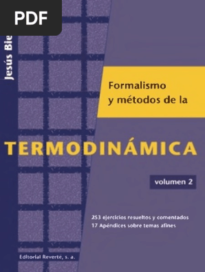 Jesus Biel Curso Sobre El Formalismo Y Los Metodos De La Termodinamica Vol 2 Termodinamica Temperatura