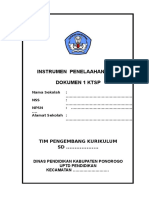 2a. Instrumen Penelaahan KTSP Dokumen 1 (Ktsp-2013)