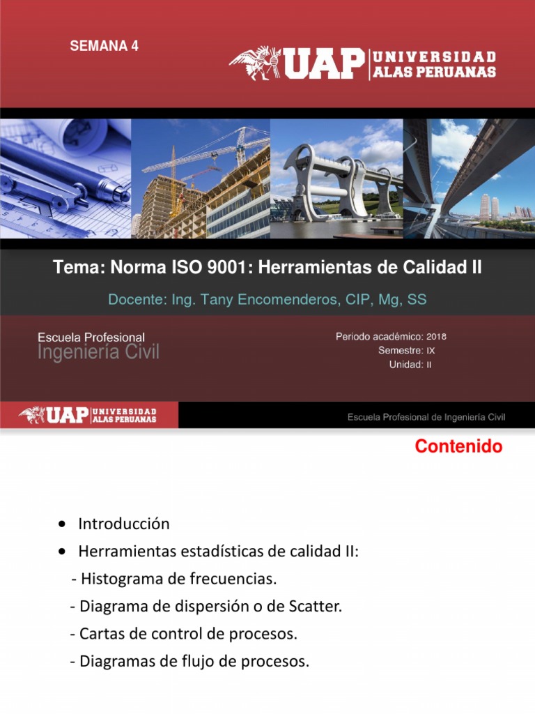 Unid II - Sem 4 - Norma ISO 9001 Herramientas de Calidad II UAP | PDF ...