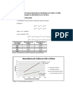 Relatorio 3 EspectrofotomÃ©trica SimultÃ Nea de Co e CR