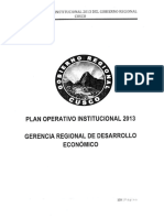 Plan Operativo Institucional Cusco 2013