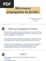 Microwave Propagation in Ferrites