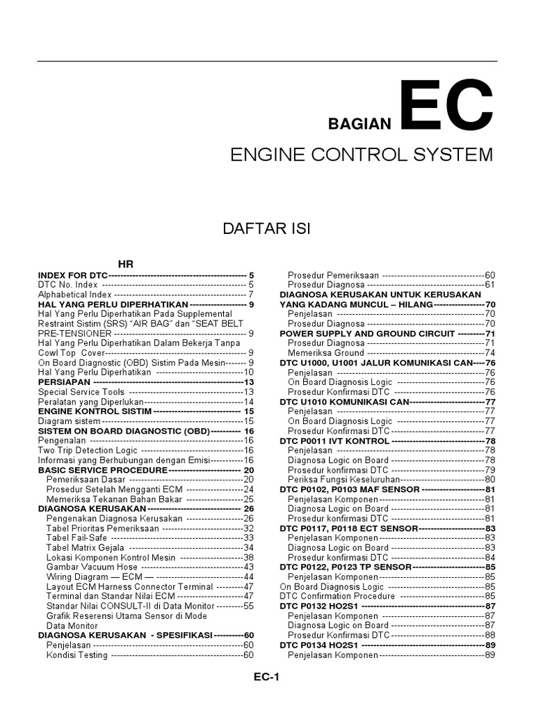 Nissan DTC Diagnostics Overview | PDF