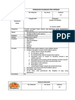 Sop Persiapan Ruangan Pro Operasi