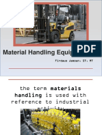 Material Handling Equipments: Firdaus Jamsan, ST, MT
