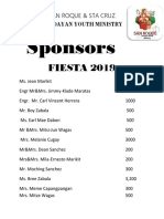 Sponsors: FIESTA 2019