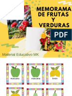 Memorama de Frutas y Verduras