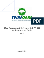 Twin Oaks Club Management Software v6.x PA DSS Implementation Guide v2.0