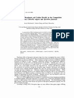 Effects of Bicarbonate and Carbon-dioxide on the Competition-between Chlorella and Spirulina