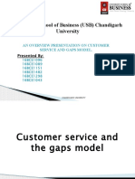 University School of Business (USB) Chandigarh University: An Overview Presentation On Customer Service and Gaps Model