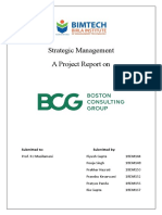 Strategic Management A Project Report On: Submitted To