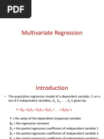 Multivariate Regression