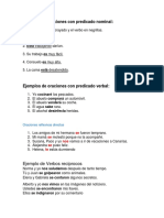 Ejemplos de Oraciones Con Predicado Nominal