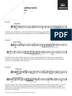 New Viola Sight-Reading Tests For 2012 - A Preview: Grade 1