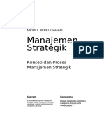 Modul Manajemen Strategik S1-Akuntansi Ke 1