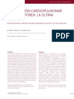 Reanimación Cardiopulmonar Extracorpórea - La Última Frontera PDF