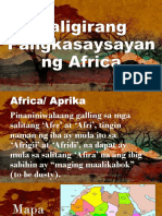 Kaligirang Pangkasaysayan NG Africa