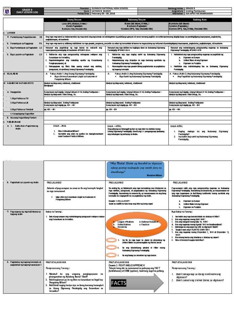 Lesson Plan For A.P 9 | PDF
