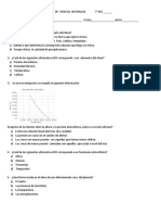 Prueba 7° Año. Climas